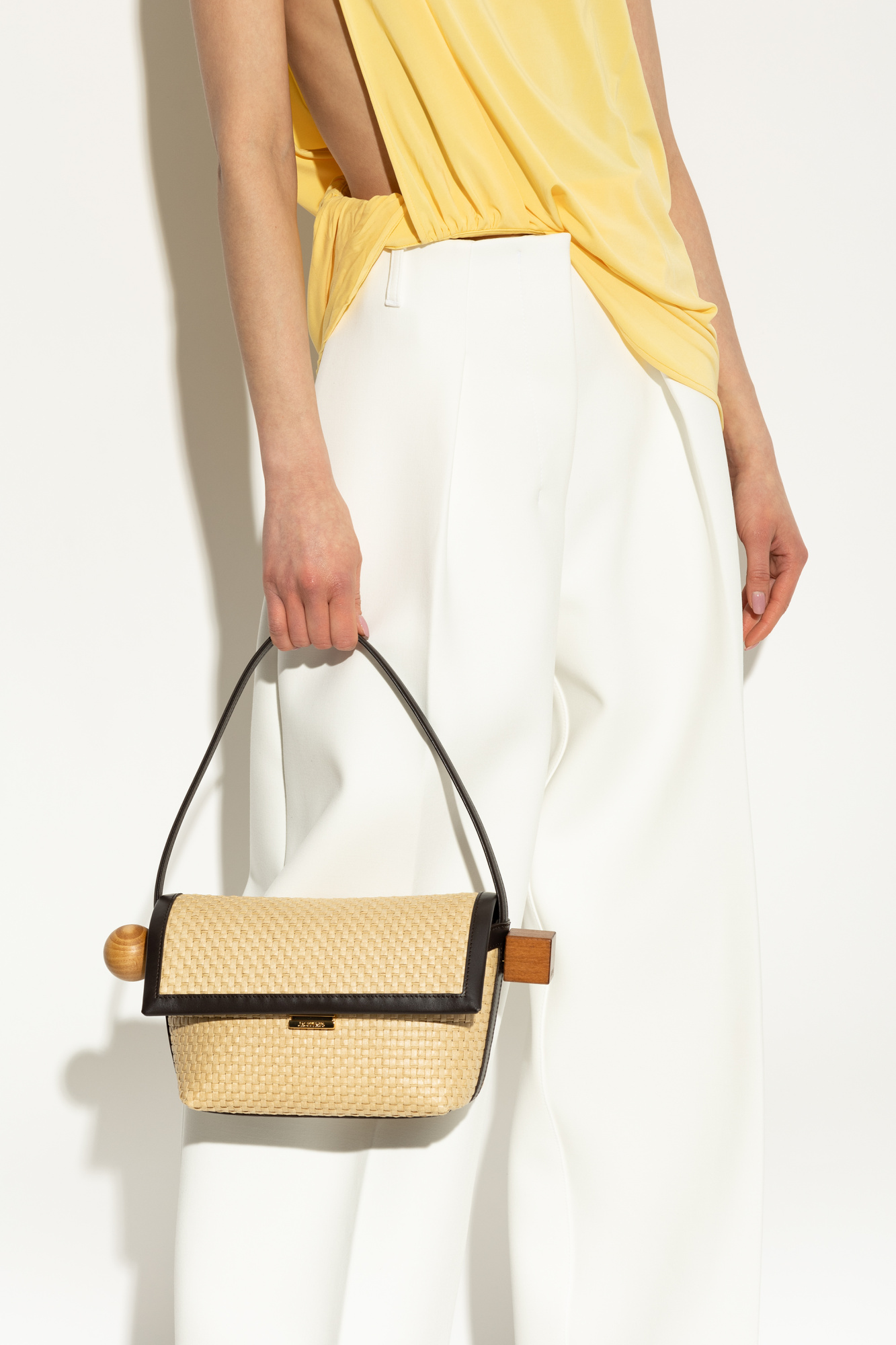 Beige Shoulder bag Le Rond Carre Jacquemus - Vitkac AS